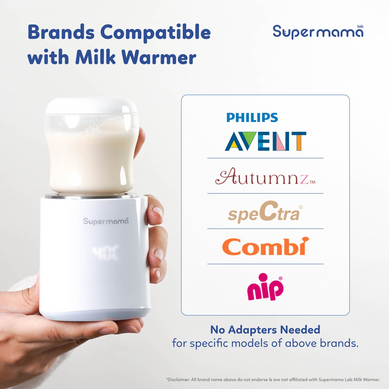 Portable Milk Warmer Adapter